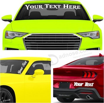 Custom Car Lettering (Any Size, Any Color) Personalized Decal Stickers - Vinyl Letters & Numbers