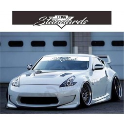 Vinyl Art Auto Decal Stickers Lage Normen Banner Voorruit Sticker Decal Grote Auto Sticker (Zwart, 8.34'' x 50'')