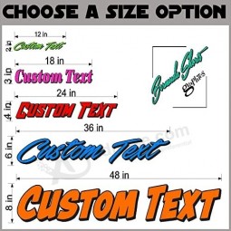 Décalcomanie de pare-brise personnalisé, personnalisé sur commande lettrage en vinyle automobile de qualité supérieure, voiture, camion, pare-brise, fenêtre, autocollant, CTDP, gra