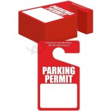Productos Etiquetas colgantes para permisos de estacionamiento, paquete de 50, carteles de estacionamiento de plástico polivinílico, pases de estacionamiento temporales, paquete a 