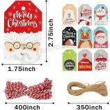 Etichette per regali di Natale Etichette per regali di Natale Etichette di carta natalizia per il fai da te Confezione regalo per le vacanze di Natale Timbro Etichetta Imballaggio 