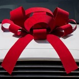 Wholesale custom high quality Giant Red Velvet 30 inch Magnetic Car Bow with any size